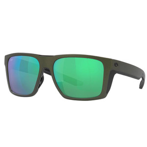 Costa Lido Sunglasses Polarized in Moss Metallic with Green Mirror 580G